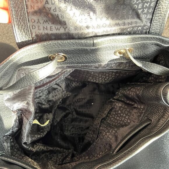 Kate Spade Black Leather Backpack Chester Street Kacy Genuine Pebbled Purse - Picture 9 of 10